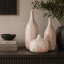 Modern European furniture - Marbled Ceramic Outdoor Vases (3) - www.oroatrade.com