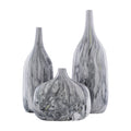 Modern European furniture - Marbled Ceramic Outdoor Vases (3) - www.oroatrade.com