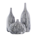 Modern European furniture - Marbled Ceramic Outdoor Vases (3) - www.oroatrade.com