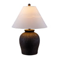 Modern European furniture - Ceramic White Linen Table Lamp - www.oroatrade.com