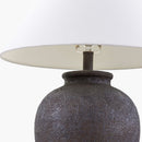 Modern European furniture - Ceramic White Linen Table Lamp - www.oroatrade.com