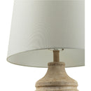 Modern European furniture - Brown Base Linen Table Lamp - www.oroatrade.com