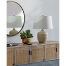 Modern European furniture - Brown Base Linen Table Lamp - www.oroatrade.com