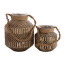 Modern European furniture - Antiqued Glass Lanterns (2) - www.oroatrade.com