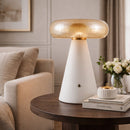 Modern European furniture - Champagne Glass Accent Table Lamp - www.oroatrade.com