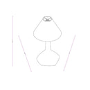 Modern European furniture - Tall Linen Shade Table Lamp - www.oroatrade.com