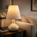 Modern European furniture - Tall Linen Shade Table Lamp - www.oroatrade.com