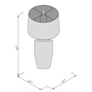 Contract furniture - Black Textured Base Table Lamp - www.oroatrade.com