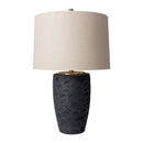 Contract furniture - Black Textured Base Table Lamp - www.oroatrade.com