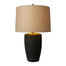 Contract furniture - Black Textured Base Table Lamp - www.oroatrade.com