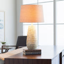 Modern European furniture - Ivory Linen Accent Table Lamp - www.oroatrade.com