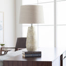 Modern European furniture - Ivory Linen Accent Table Lamp - www.oroatrade.com