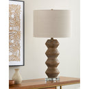 Modern European furniture -  Geometrical Base Linen Table Lamp - www.oroatrade.com