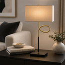 Modern European furniture - Twisted Iron Accent Table Lamp - www.oroatrade.com