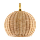 Contract furniture - Round Rattan Wall Lamp - www.oroatrade.com