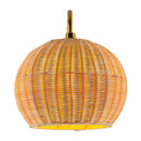 Contract furniture - Round Rattan Wall Lamp - www.oroatrade.com