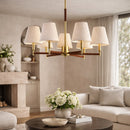 Modern European furniture - Fabric Shade 9-Light Chandelier - www.oroatrade.com