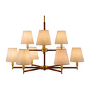 Modern European furniture - Fabric Shade 9-Light Chandelier - www.oroatrade.com