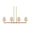 Contract furniture - Fabric Shade 4-Light Linear Chandelier - www.oroatrade.com
