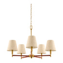 Modern European furniture - Gold Armed Chandelier - www.oroatrade.com