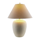 Contract furniture - Antiqued White Ceramic Table Lamp - www.oroatrade.com