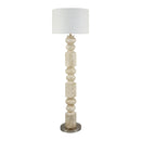 Contract furniture - Cream Layered Base Floor Lamp - www.oroatrade.com