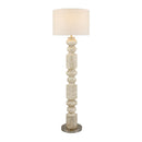 Contract furniture - Cream Layered Base Floor Lamp - www.oroatrade.com