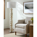 Contract furniture - Cream Layered Base Floor Lamp - www.oroatrade.com