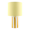 Modern European furniture - Striped Ceramic Linen Table Lamp - www.oroatrade.com