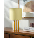 Modern European furniture - Striped Ceramic Linen Table Lamp - www.oroatrade.com