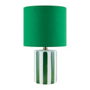 Modern European furniture - Striped Ceramic Linen Table Lamp - www.oroatrade.com