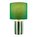 Modern European furniture - Striped Ceramic Linen Table Lamp - www.oroatrade.com