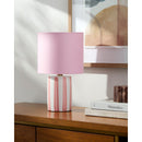 Modern European furniture - Striped Ceramic Linen Table Lamp - www.oroatrade.com
