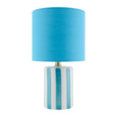 Modern European furniture - Striped Ceramic Linen Table Lamp - www.oroatrade.com
