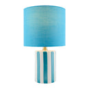 Modern European furniture - Striped Ceramic Linen Table Lamp - www.oroatrade.com