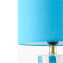 Modern European furniture - Striped Ceramic Linen Table Lamp - www.oroatrade.com