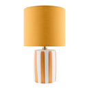 Modern European furniture - Striped Ceramic Linen Table Lamp - www.oroatrade.com