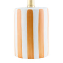 Modern European furniture - Striped Ceramic Linen Table Lamp - www.oroatrade.com