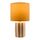 Modern European furniture - Striped Ceramic Linen Table Lamp - www.oroatrade.com
