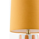 Modern European furniture - Striped Ceramic Linen Table Lamp - www.oroatrade.com