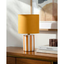 Modern European furniture - Striped Ceramic Linen Table Lamp - www.oroatrade.com
