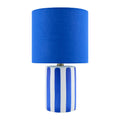 Modern European furniture - Striped Ceramic Linen Table Lamp - www.oroatrade.com