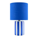 Modern European furniture - Striped Ceramic Linen Table Lamp - www.oroatrade.com