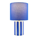 Modern European furniture - Striped Ceramic Linen Table Lamp - www.oroatrade.com