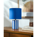 Modern European furniture - Striped Ceramic Linen Table Lamp - www.oroatrade.com