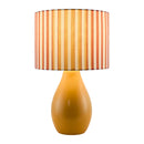 Modern European furniture - Striped Linen Ceramic Table Lamp - www.oroatrade.com