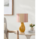 Modern European furniture - Striped Linen Ceramic Table Lamp - www.oroatrade.com