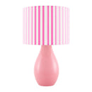 Modern European furniture - Striped Linen Ceramic Table Lamp - www.oroatrade.com
