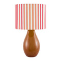 Modern European furniture - Striped Linen Ceramic Table Lamp - www.oroatrade.com