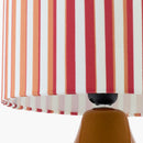 Modern European furniture - Striped Linen Ceramic Table Lamp - www.oroatrade.com